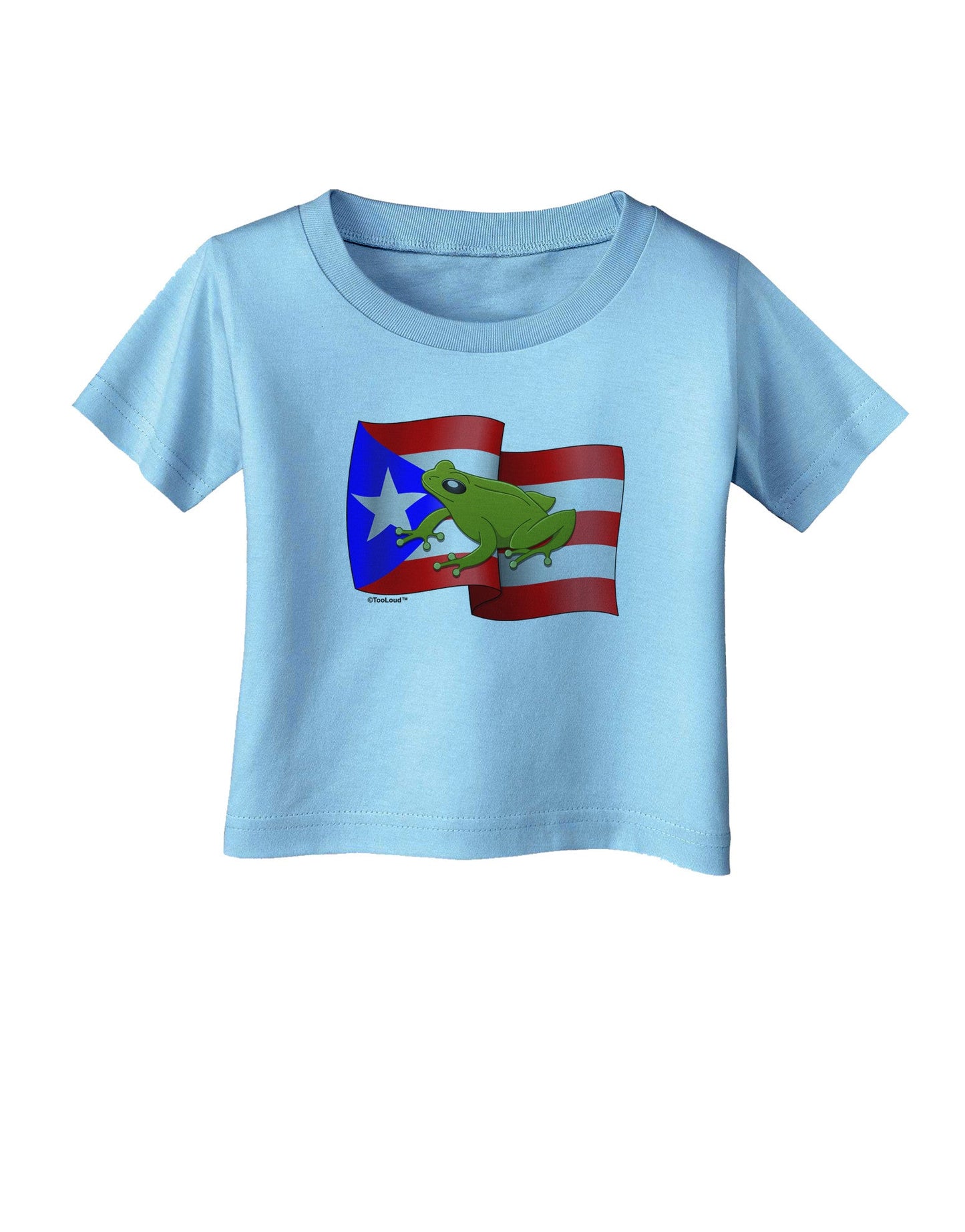 Puerto Rico Coqui Infant T-Shirt-Infant T-Shirt-TooLoud-Aquatic-Blue-06-Months-Davson Sales
