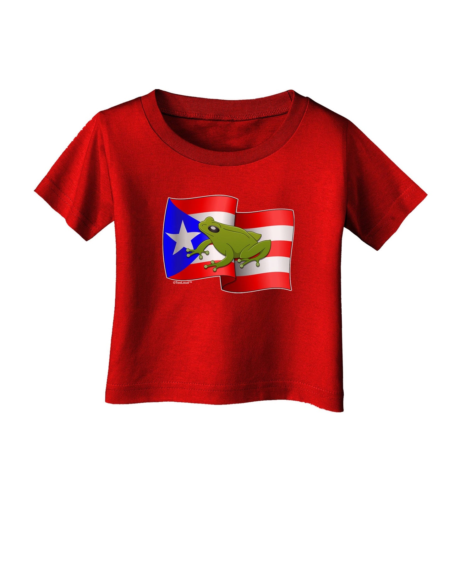 Puerto Rico Coqui Infant T-Shirt Dark-Infant T-Shirt-TooLoud-Red-06-Months-Davson Sales