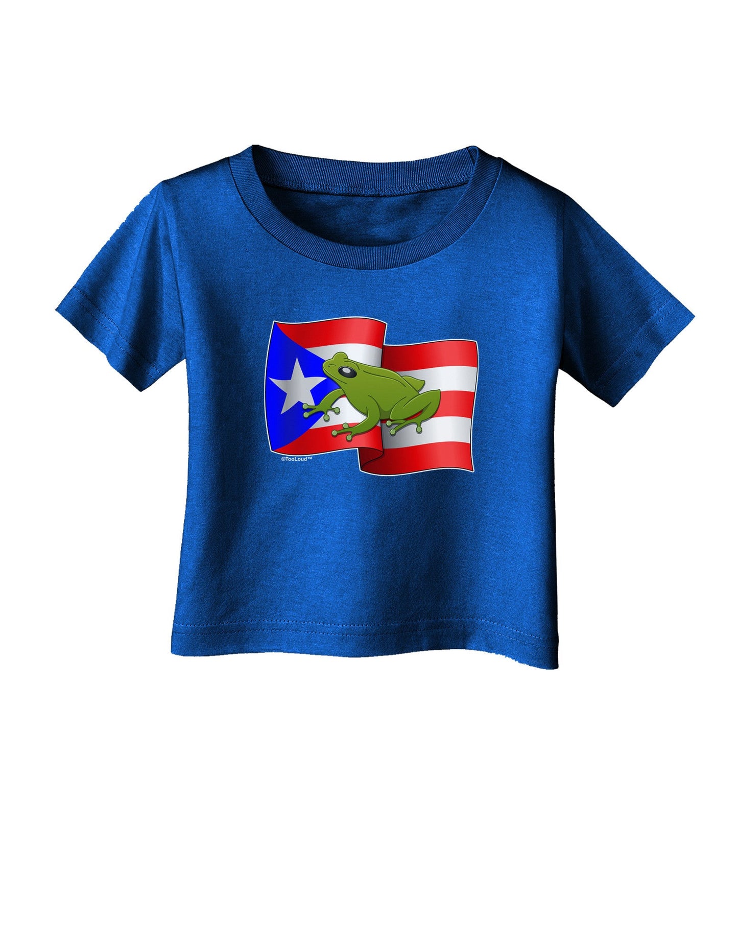 Puerto Rico Coqui Infant T-Shirt Dark-Infant T-Shirt-TooLoud-Royal-Blue-06-Months-Davson Sales