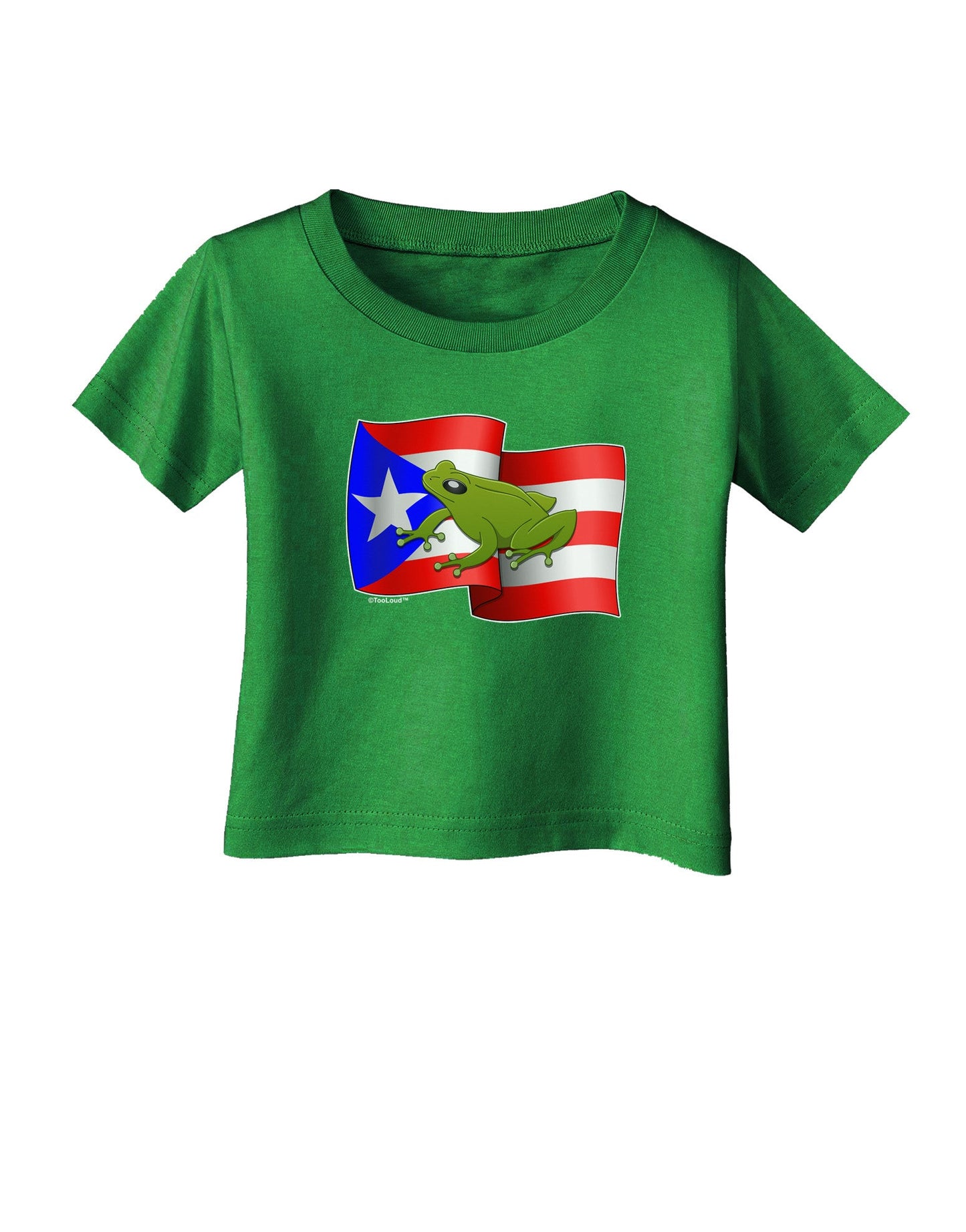 Puerto Rico Coqui Infant T-Shirt Dark-Infant T-Shirt-TooLoud-Clover-Green-06-Months-Davson Sales