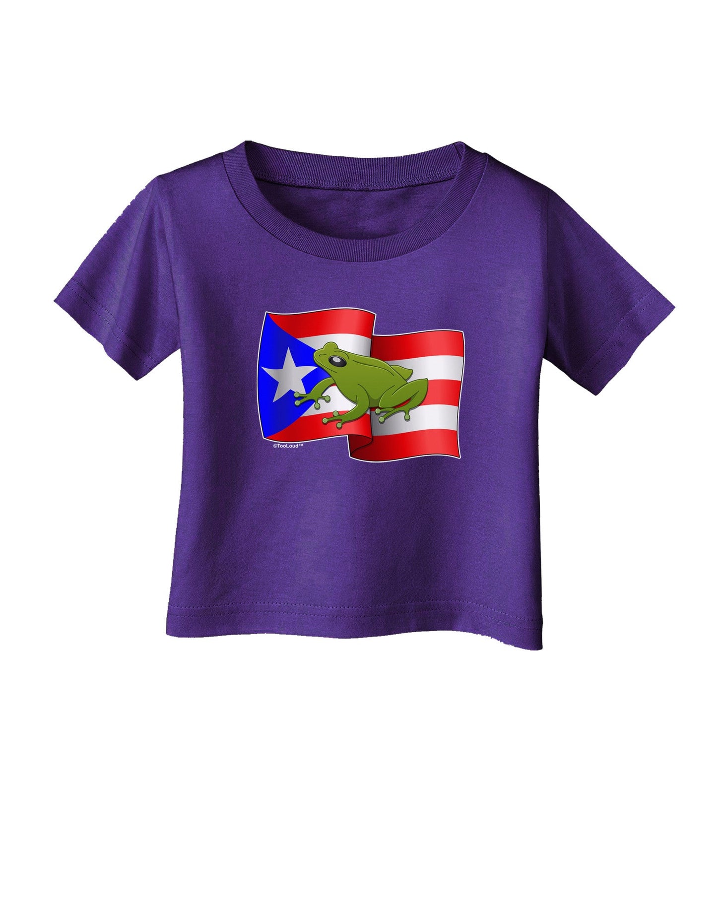 Puerto Rico Coqui Infant T-Shirt Dark-Infant T-Shirt-TooLoud-Purple-06-Months-Davson Sales