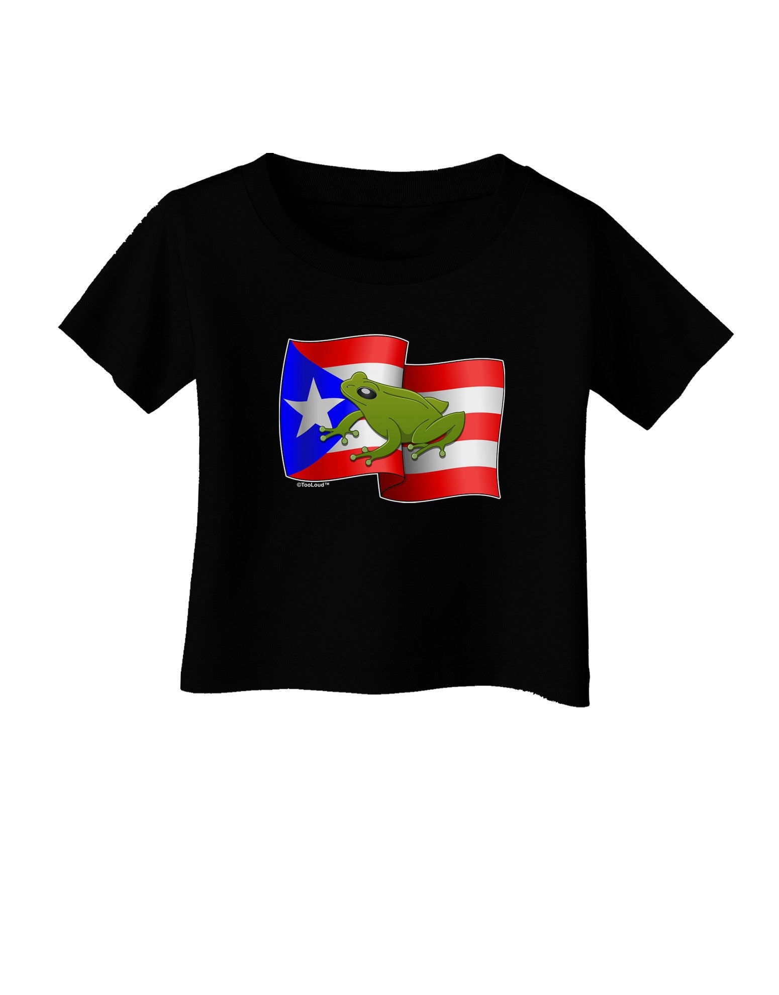 Puerto Rico Coqui Infant T-Shirt Dark-Infant T-Shirt-TooLoud-Black-06-Months-Davson Sales