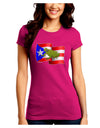 Puerto Rico Coqui Juniors Petite Crew Dark T-Shirt-T-Shirts Juniors Tops-TooLoud-Hot-Pink-Juniors Fitted Small-Davson Sales