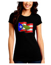 Puerto Rico Coqui Juniors Petite Crew Dark T-Shirt-T-Shirts Juniors Tops-TooLoud-Black-Juniors Fitted Small-Davson Sales