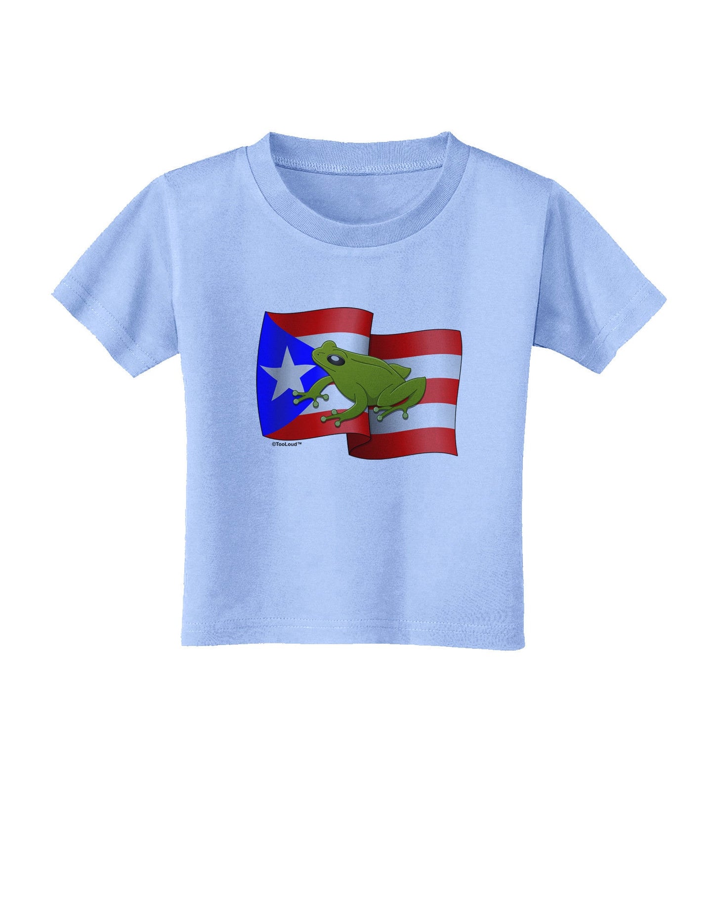 Puerto Rico Coqui Toddler T-Shirt-Toddler T-Shirt-TooLoud-Aquatic-Blue-2T-Davson Sales