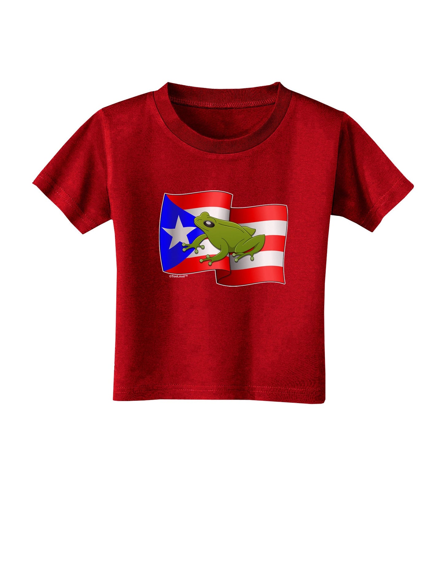 Puerto Rico Coqui Toddler T-Shirt Dark-Toddler T-Shirt-TooLoud-Red-2T-Davson Sales