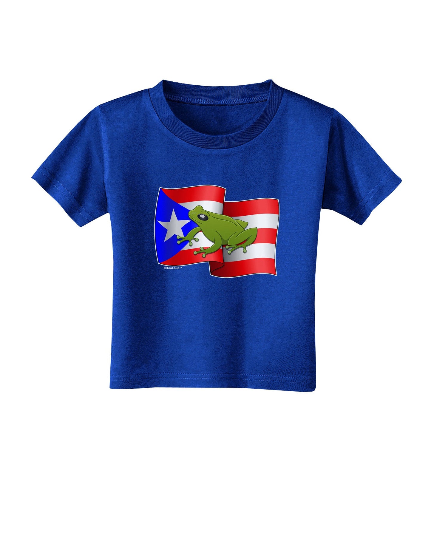 Puerto Rico Coqui Toddler T-Shirt Dark-Toddler T-Shirt-TooLoud-Royal-Blue-2T-Davson Sales