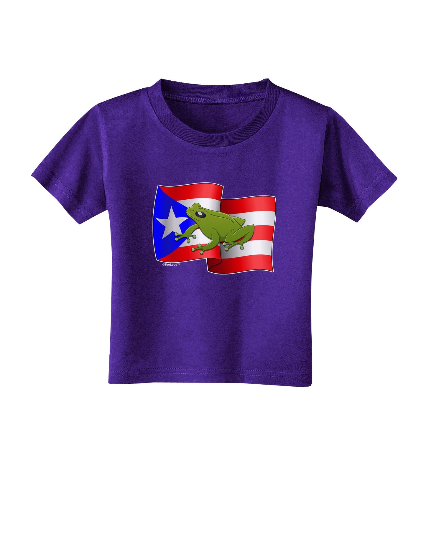 Puerto Rico Coqui Toddler T-Shirt Dark-Toddler T-Shirt-TooLoud-Purple-2T-Davson Sales