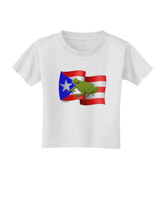 Puerto Rico Coqui Toddler T-Shirt-Toddler T-Shirt-TooLoud-White-2T-Davson Sales