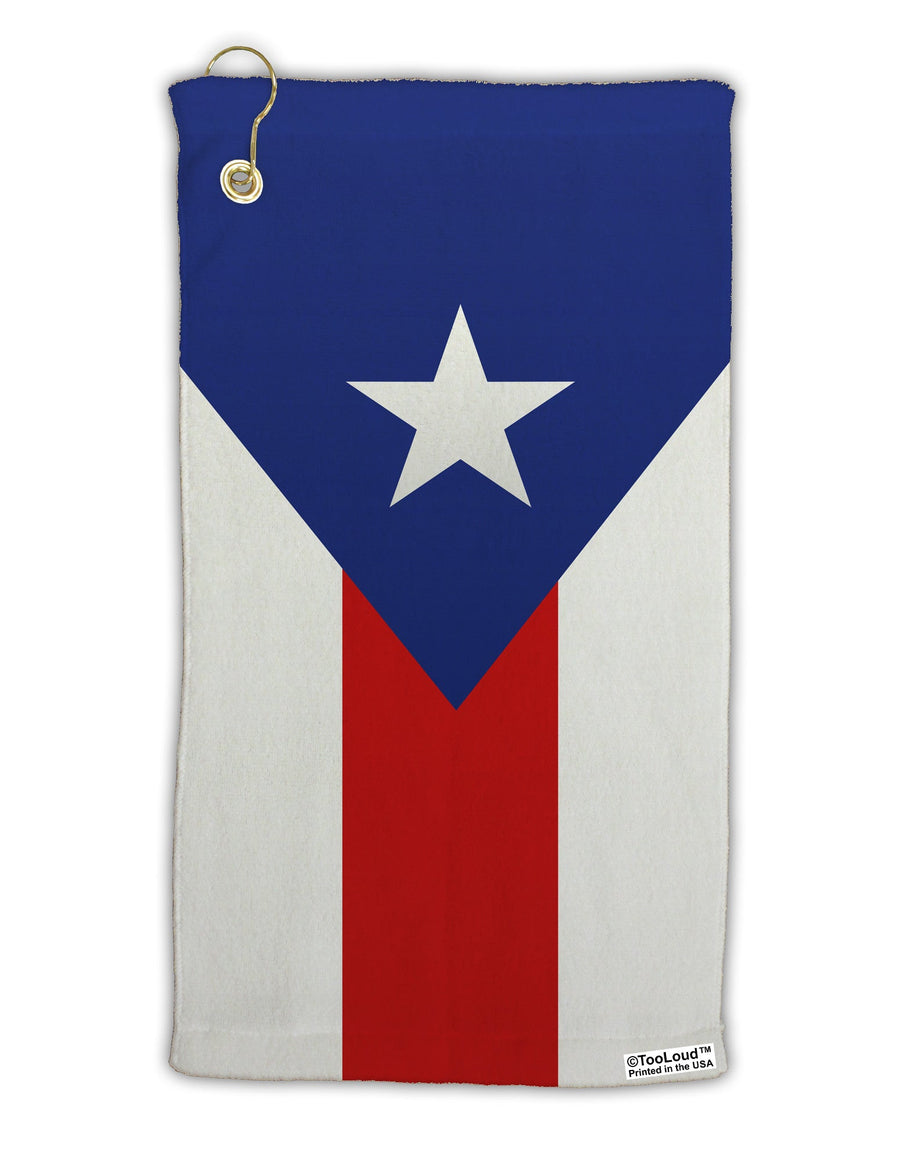 Puerto Rico Flag AOP Micro Terry Gromet Golf Towel 15 x 22 Inch All Over Print-Golf Towel-TooLoud-White-Davson Sales