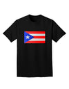 Puerto Rico Flag Adult Dark T-Shirt-Mens T-Shirt-TooLoud-Black-Small-Davson Sales