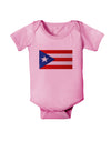 Puerto Rico Flag Baby Romper Bodysuit-Baby Romper-TooLoud-Pink-06-Months-Davson Sales