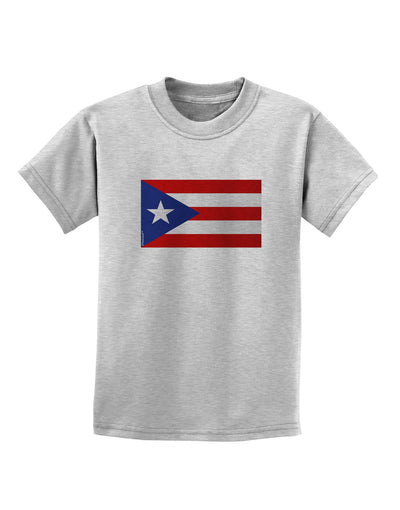 Puerto Rico Flag Childrens T-Shirt-Childrens T-Shirt-TooLoud-AshGray-X-Small-Davson Sales