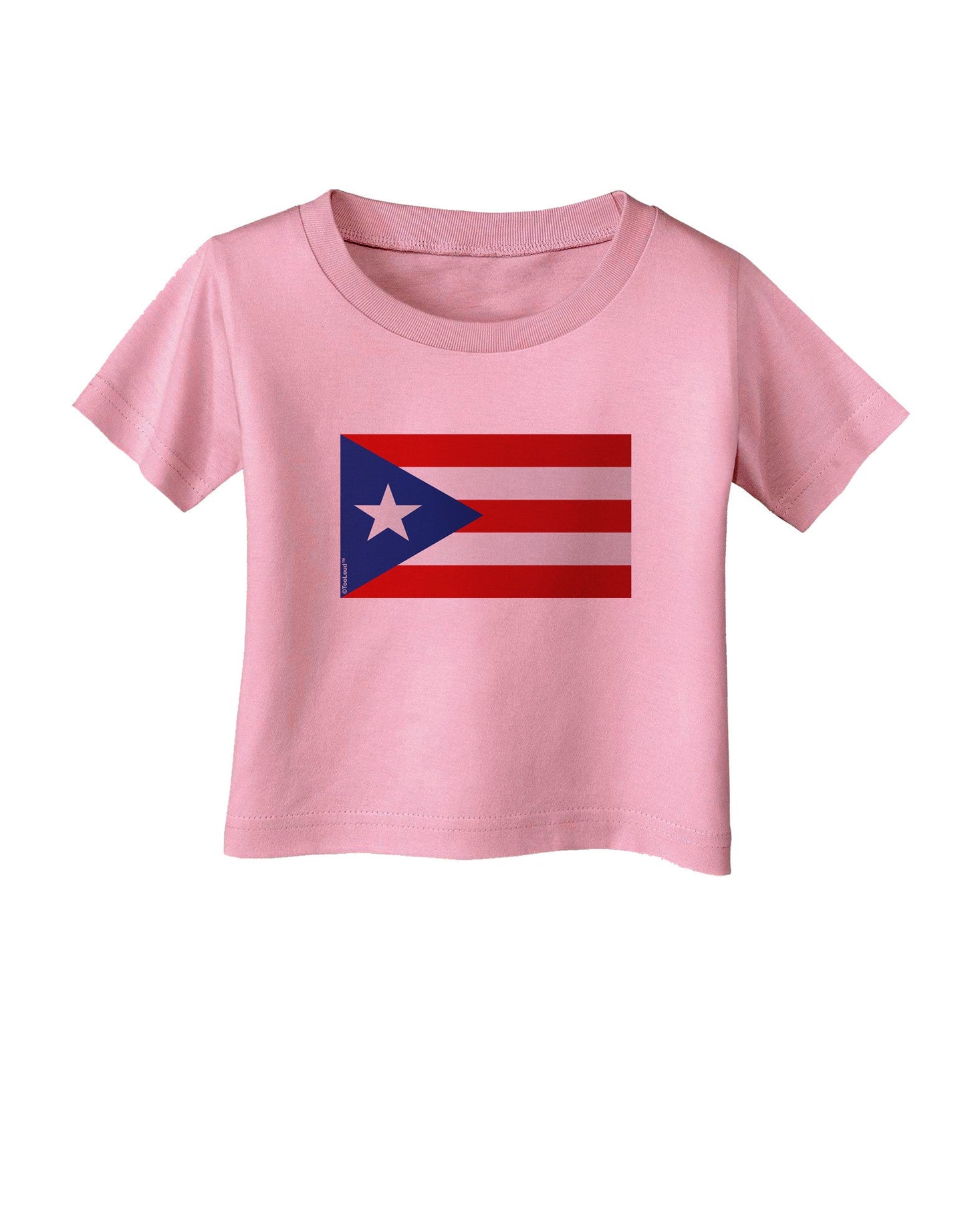 Puerto Rico Flag Infant T-Shirt-Infant T-Shirt-TooLoud-Candy-Pink-06-Months-Davson Sales