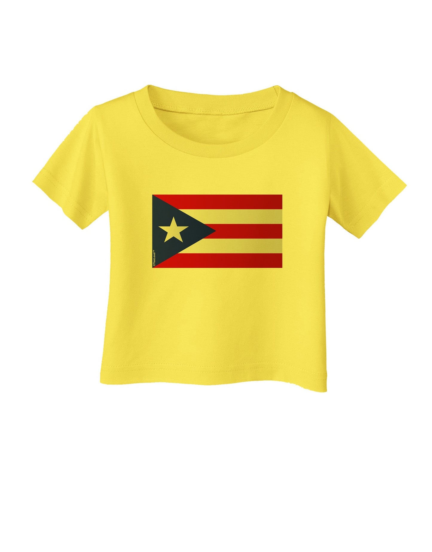 Puerto Rico Flag Infant T-Shirt-Infant T-Shirt-TooLoud-Yellow-06-Months-Davson Sales
