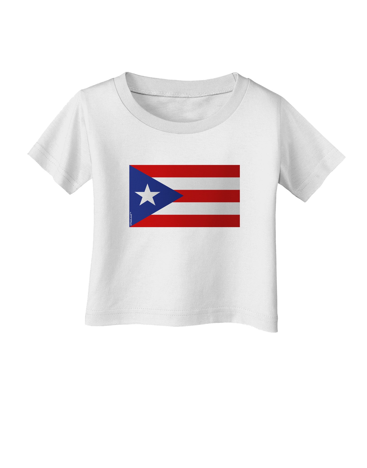 Puerto Rico Flag Infant T-Shirt-Infant T-Shirt-TooLoud-White-06-Months-Davson Sales