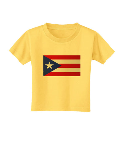 Puerto Rico Flag Toddler T-Shirt-Toddler T-Shirt-TooLoud-Yellow-2T-Davson Sales