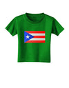 Puerto Rico Flag Toddler T-Shirt Dark-Toddler T-Shirt-TooLoud-Clover-Green-2T-Davson Sales