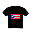 Puerto Rico Flag Toddler T-Shirt Dark-Toddler T-Shirt-TooLoud-Black-2T-Davson Sales