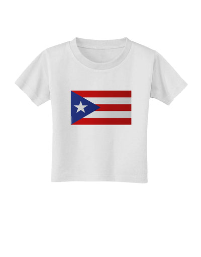 Puerto Rico Flag Toddler T-Shirt-Toddler T-Shirt-TooLoud-White-2T-Davson Sales