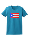 Puerto Rico Flag Womens Dark T-Shirt-TooLoud-Turquoise-X-Small-Davson Sales