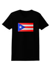 Puerto Rico Flag Womens Dark T-Shirt-TooLoud-Black-X-Small-Davson Sales