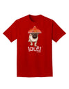 Pug Dog with Pink Sombrero - Ole Adult Dark T-Shirt by TooLoud-Mens T-Shirt-TooLoud-Red-Small-Davson Sales