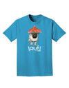 Pug Dog with Pink Sombrero - Ole Adult Dark T-Shirt by TooLoud-Mens T-Shirt-TooLoud-Turquoise-Small-Davson Sales