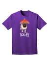 Pug Dog with Pink Sombrero - Ole Adult Dark T-Shirt by TooLoud-Mens T-Shirt-TooLoud-Purple-Small-Davson Sales