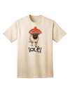 Pug Dog with Pink Sombrero - Ole Adult T-Shirt: A Captivating Addition to Your Wardrobe, Crafted by TooLoud-Mens T-shirts-TooLoud-Natural-Small-Davson Sales