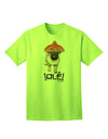 Pug Dog with Pink Sombrero - Ole Adult T-Shirt: A Captivating Addition to Your Wardrobe, Crafted by TooLoud-Mens T-shirts-TooLoud-Neon-Green-Small-Davson Sales