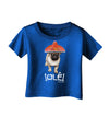 Pug Dog with Pink Sombrero - Ole Infant T-Shirt Dark by TooLoud-Infant T-Shirt-TooLoud-Royal-Blue-06-Months-Davson Sales