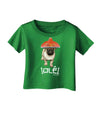 Pug Dog with Pink Sombrero - Ole Infant T-Shirt Dark by TooLoud-Infant T-Shirt-TooLoud-Clover-Green-06-Months-Davson Sales