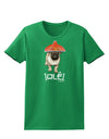 Pug Dog with Pink Sombrero - Ole Womens Dark T-Shirt by TooLoud-Womens T-Shirt-TooLoud-Kelly-Green-X-Small-Davson Sales