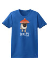 Pug Dog with Pink Sombrero - Ole Womens Dark T-Shirt by TooLoud-Womens T-Shirt-TooLoud-Royal-Blue-X-Small-Davson Sales