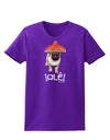 Pug Dog with Pink Sombrero - Ole Womens Dark T-Shirt by TooLoud-Womens T-Shirt-TooLoud-Purple-X-Small-Davson Sales