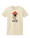 Pug Dog with Pink Sombrero - Ole Womens T-Shirt by TooLoud-Womens T-Shirt-TooLoud-Natural-X-Small-Davson Sales