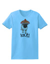 Pug Dog with Pink Sombrero - Ole Womens T-Shirt by TooLoud-Womens T-Shirt-TooLoud-Aquatic-Blue-X-Small-Davson Sales