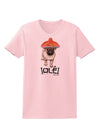 Pug Dog with Pink Sombrero - Ole Womens T-Shirt by TooLoud-Womens T-Shirt-TooLoud-PalePink-X-Small-Davson Sales