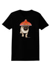 Pug Dog with Pink Sombrero Womens Dark T-Shirt by TooLoud-Womens T-Shirt-TooLoud-Black-X-Small-Davson Sales