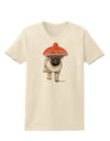 Pug Dog with Pink Sombrero Womens T-Shirt by TooLoud-Womens T-Shirt-TooLoud-Natural-X-Small-Davson Sales