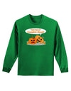 Pumpkin Head Adult Long Sleeve Dark T-Shirt-TooLoud-Kelly-Green-Small-Davson Sales