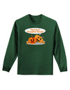 Pumpkin Head Adult Long Sleeve Dark T-Shirt-TooLoud-Dark-Green-Small-Davson Sales