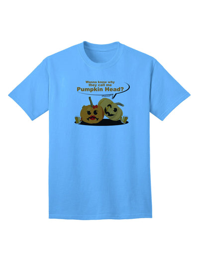 Pumpkin Head Adult T-Shirt-Mens T-Shirt-TooLoud-Aquatic-Blue-Small-Davson Sales