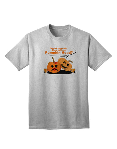 Pumpkin Head Adult T-Shirt-Mens T-Shirt-TooLoud-AshGray-Small-Davson Sales