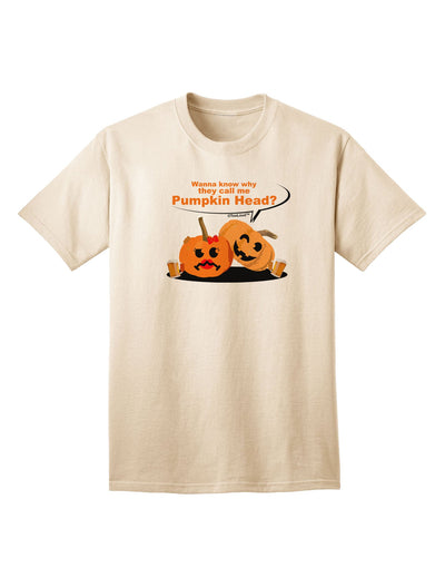 Pumpkin Head Adult T-Shirt-Mens T-Shirt-TooLoud-Natural-Small-Davson Sales