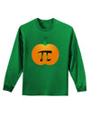 Pumpkin Pi Pumpkin Pie Thanksgiving Adult Long Sleeve Dark T-Shirt-TooLoud-Kelly-Green-Small-Davson Sales