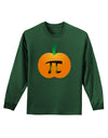 Pumpkin Pi Pumpkin Pie Thanksgiving Adult Long Sleeve Dark T-Shirt-TooLoud-Dark-Green-Small-Davson Sales