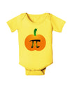 Pumpkin Pi Pumpkin Pie Thanksgiving Baby Romper Bodysuit-Baby Romper-TooLoud-Yellow-06-Months-Davson Sales