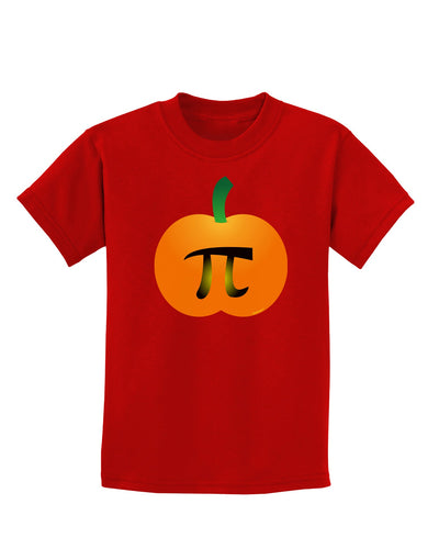 Pumpkin Pi Pumpkin Pie Thanksgiving Childrens Dark T-Shirt-Childrens T-Shirt-TooLoud-Red-X-Small-Davson Sales